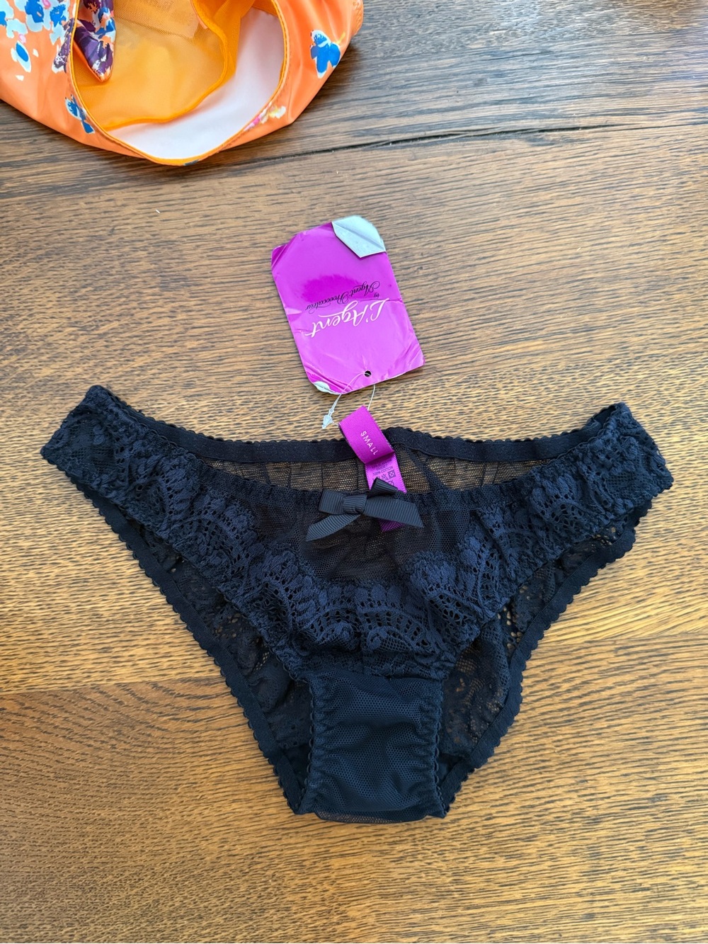 Agent Provocateur Black Lace Bikini Panty